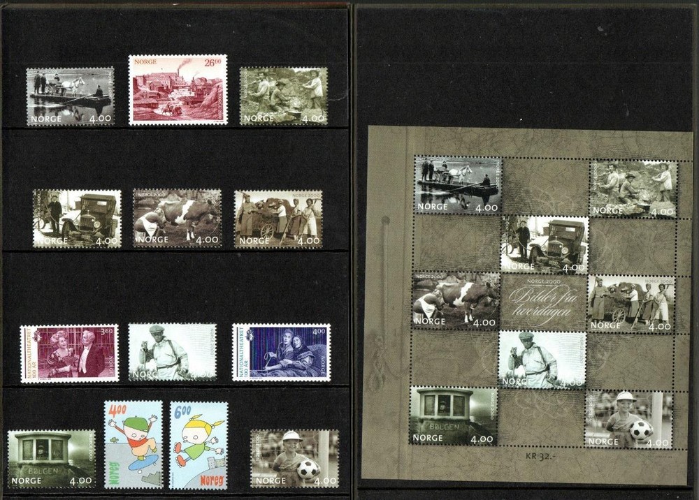 NORWAY 1999 Official Stamp Year Set in Folder Complete.