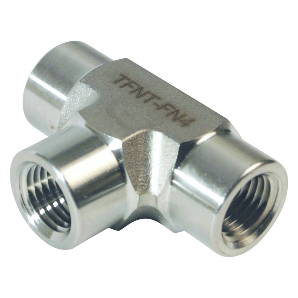 Threaded NPT Tee | FNPT 1/4 inch - SS316 (5 Pack)