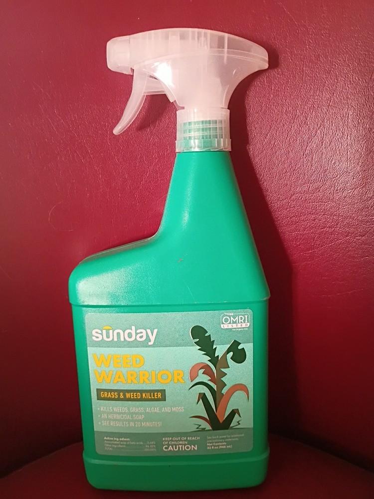 Sunday Weed Warrior Grass Algae Moss  Herbicidal Soap ,  32 fl oz