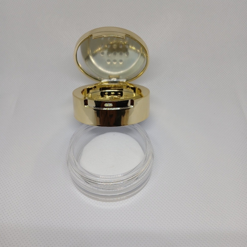 Gold Makeup Powder Container