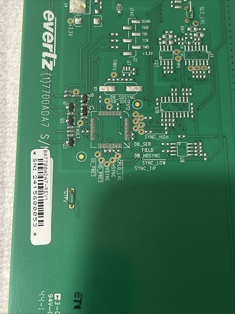 Evertz 7700ADA7 Analog Video Distribution Amplifier Module Card