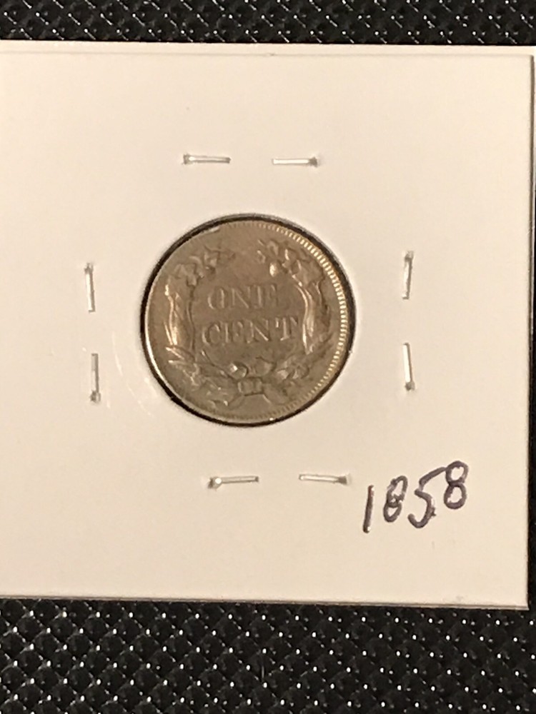1858 Flying Eagle Cent Small Letters XF