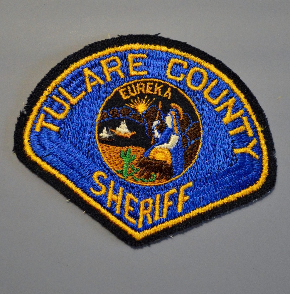 Tulare County California Sheriff Old Felt Version Patch #1A ++ Mint CA