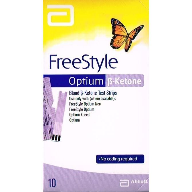 Abbott Optium Blood Ketone Test Strips -400 strips (unboxed)!