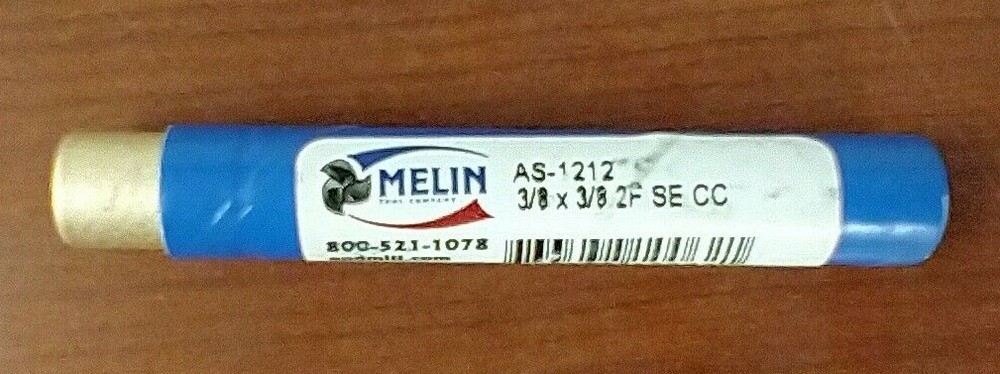 MELIN AS-1212 HSS 3/8" 2FL STUB SQUARE END MILL