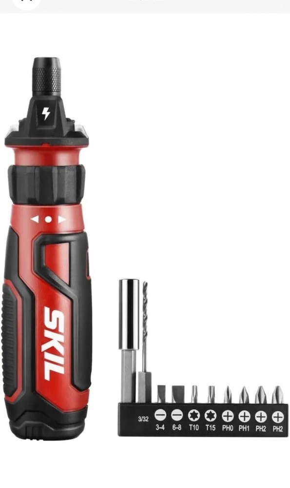 Skil New USB Rechargeable 4V Cordless Screwdriver with Circuit Sensor Technology
