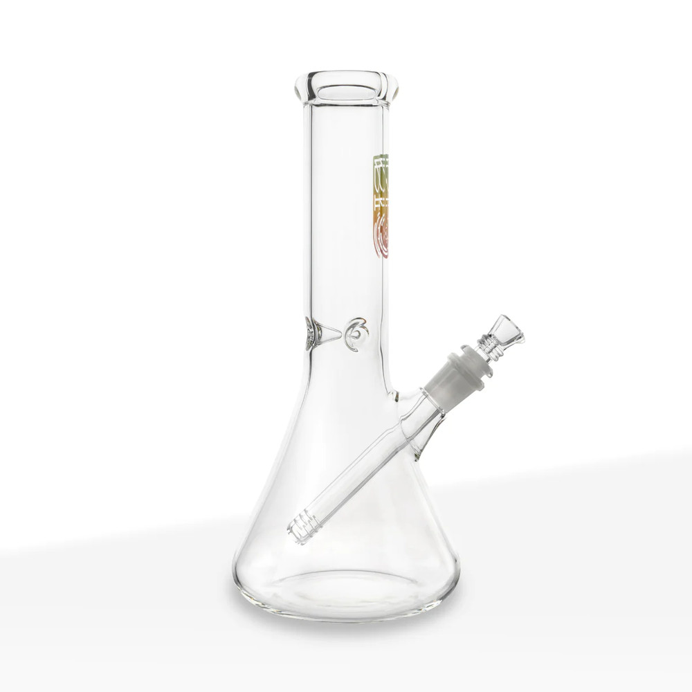 BIO Glass Beaker Water Pipe | Rasta | 14mm | 12"