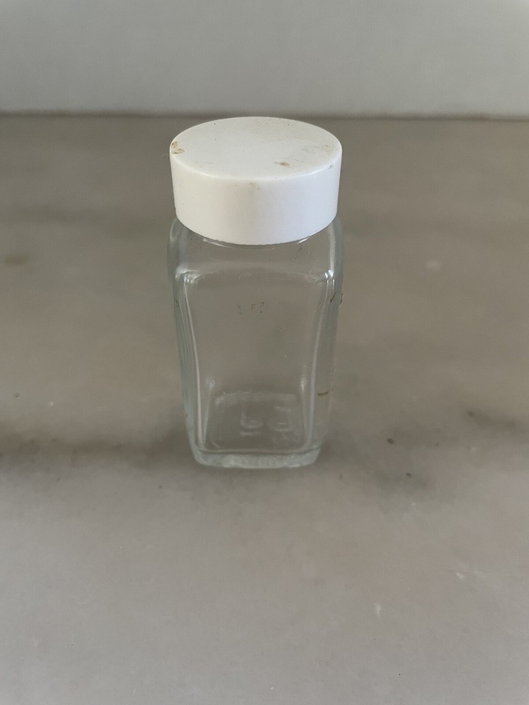 Vintage 1oz Glass Bottle with Lid