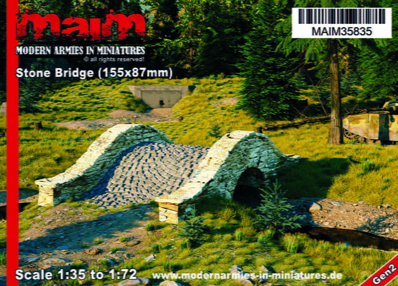 MAiM 1/35 Stone Bridge (155x187mm)
