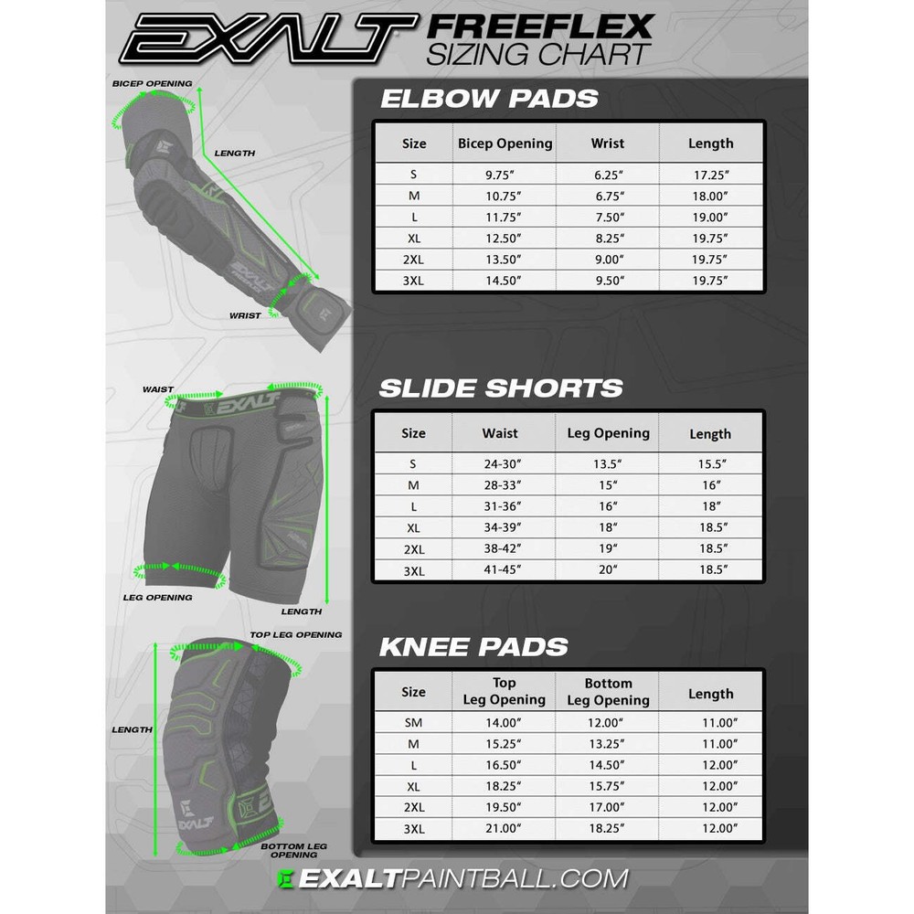 Exalt FreeFlex Knee Pads - Black - Medium