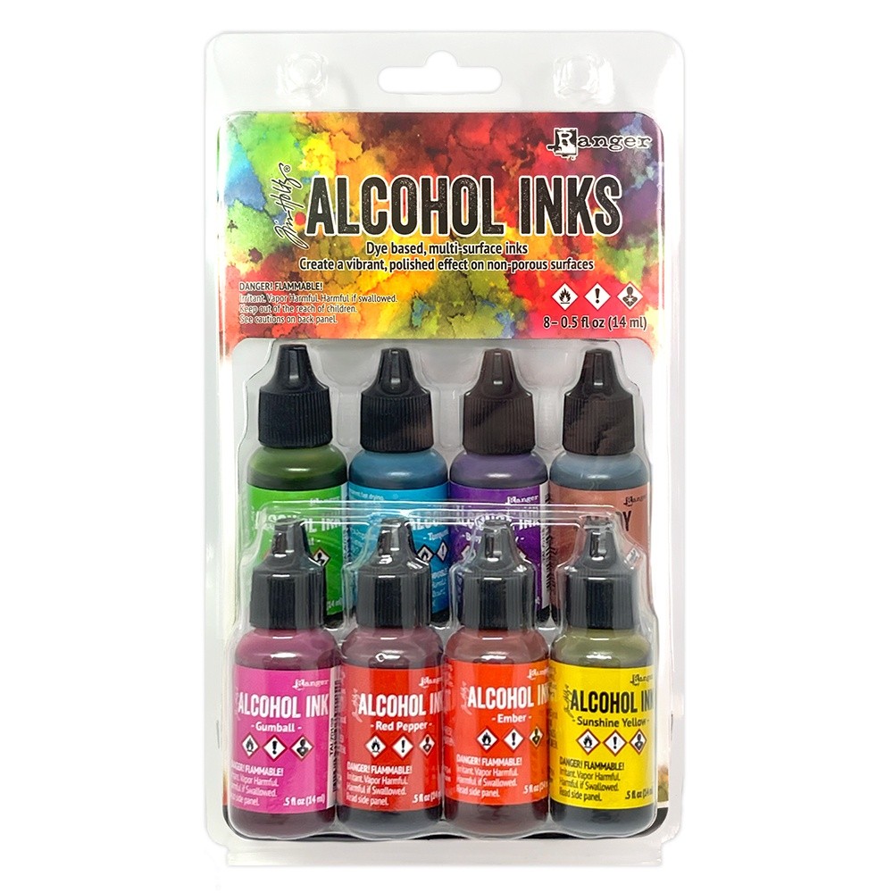 Tim Holtz Alcohol Ink Kit 8/Pkg-Spectrum Bright