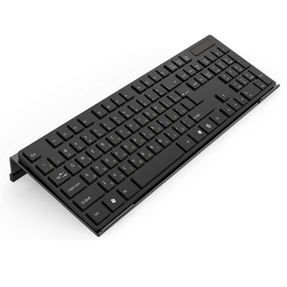 Computer Keyboard Stand, Adjustable Tilt,Slip Silicone Holder, Black