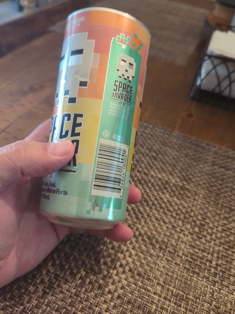 Space Invaders IPA Empty Promo Beer Can