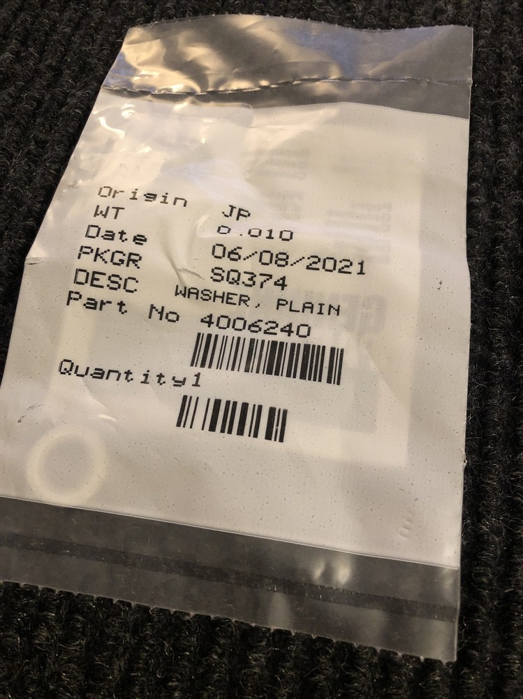🔥🔥🔥Cummins Washer, Plain 4006240 Qty 1