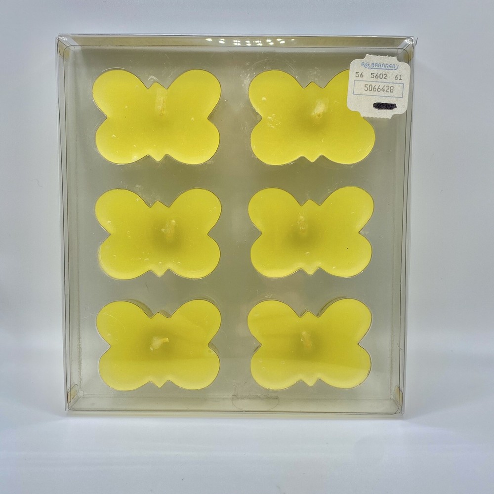 Yellow Butterfly Tea Lights