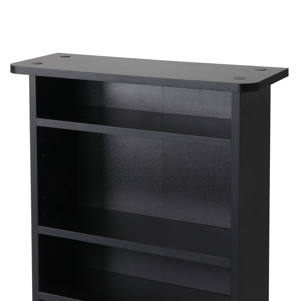 CD Media Storage Cabinet DVD Book Shelf Adjustable 5 Layers Customized Display