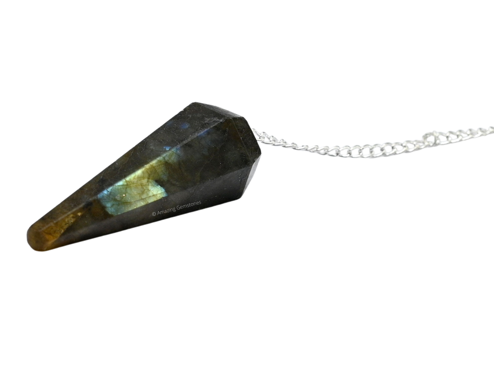 Labradorite Dowsing Crystal Pendulum
