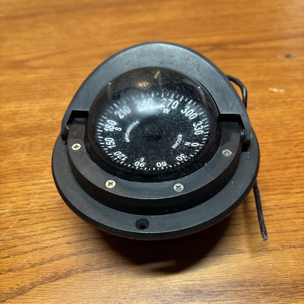 Ritchie Compass, Flush Mount, 3" Dial, Black F-82