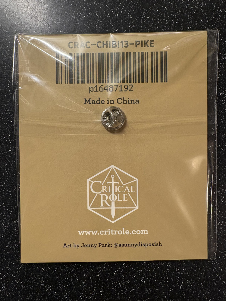 Critical Role Chibi Pike Pin NWT