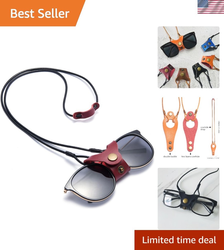 Adjustable Eyeglass Holder Strap - Sports Sunglasses Retainer for Active Use