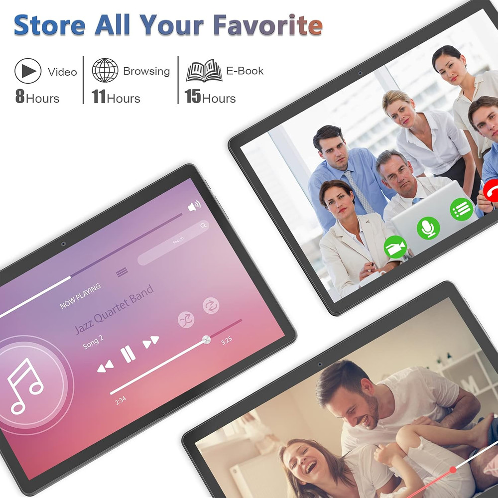 Tablet 10.1 Inch Android 12 Tablet 2024 Latest Update Octa-Core Processor with 6