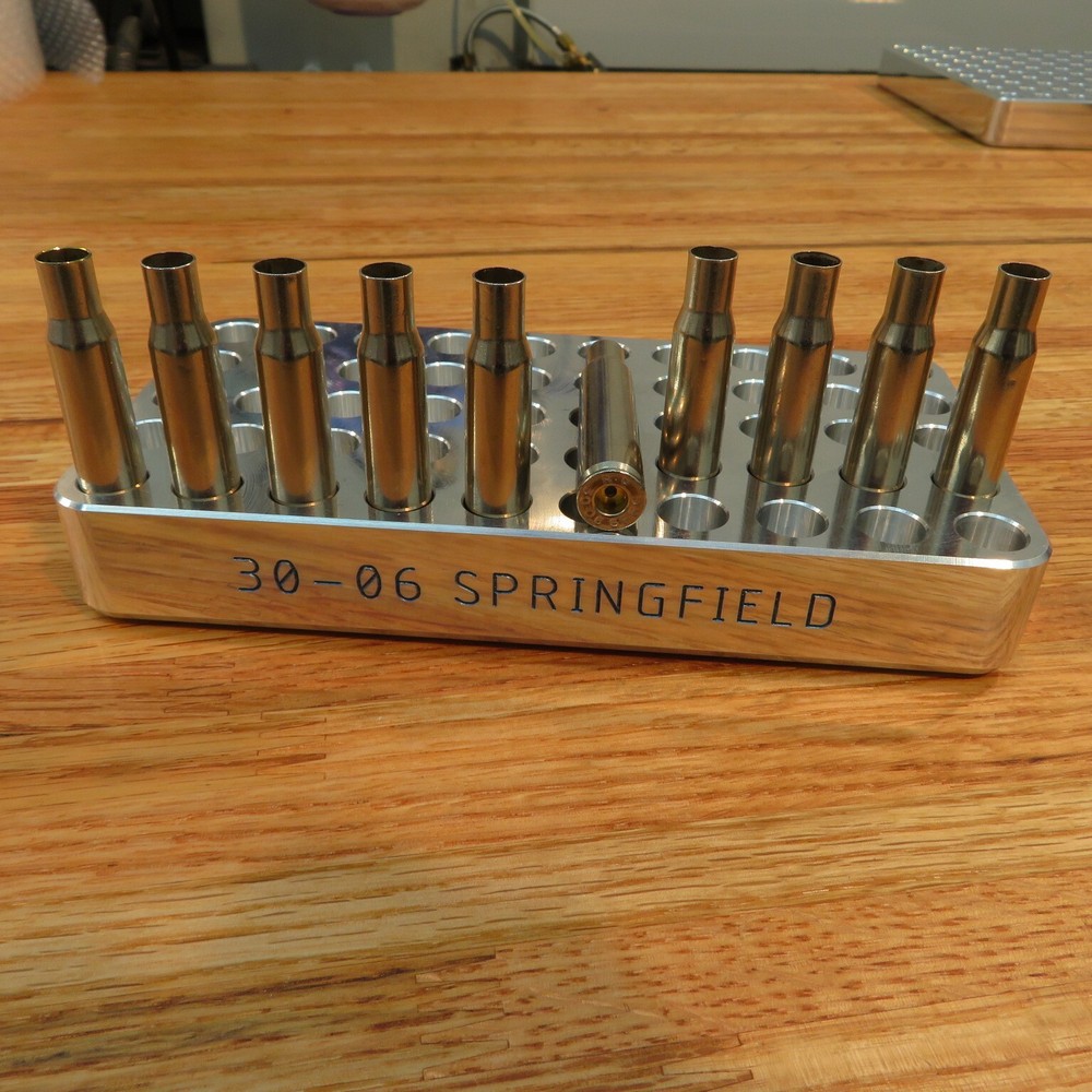 30-06 Springfield - Precision Loading Block - 1" Thick Billet Aluminum (50)