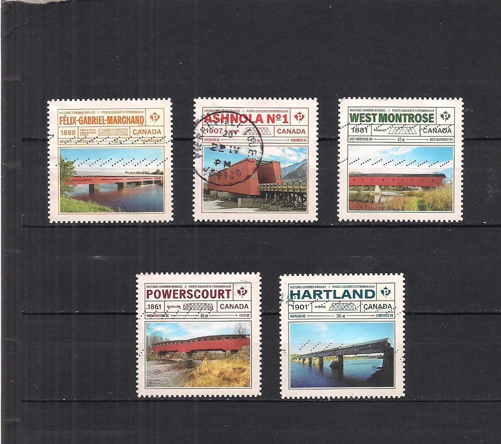 Canada #3181-3185  used Bridges