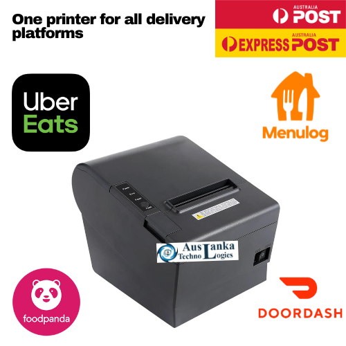 Uber Eats Printer, Doordash and Menulog Printer - DPOS Bluetooth Thermal 80MM