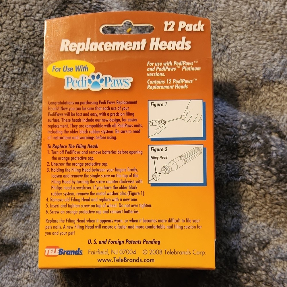 PediPaws 12 Pack Nail Grinder Replacement Heads