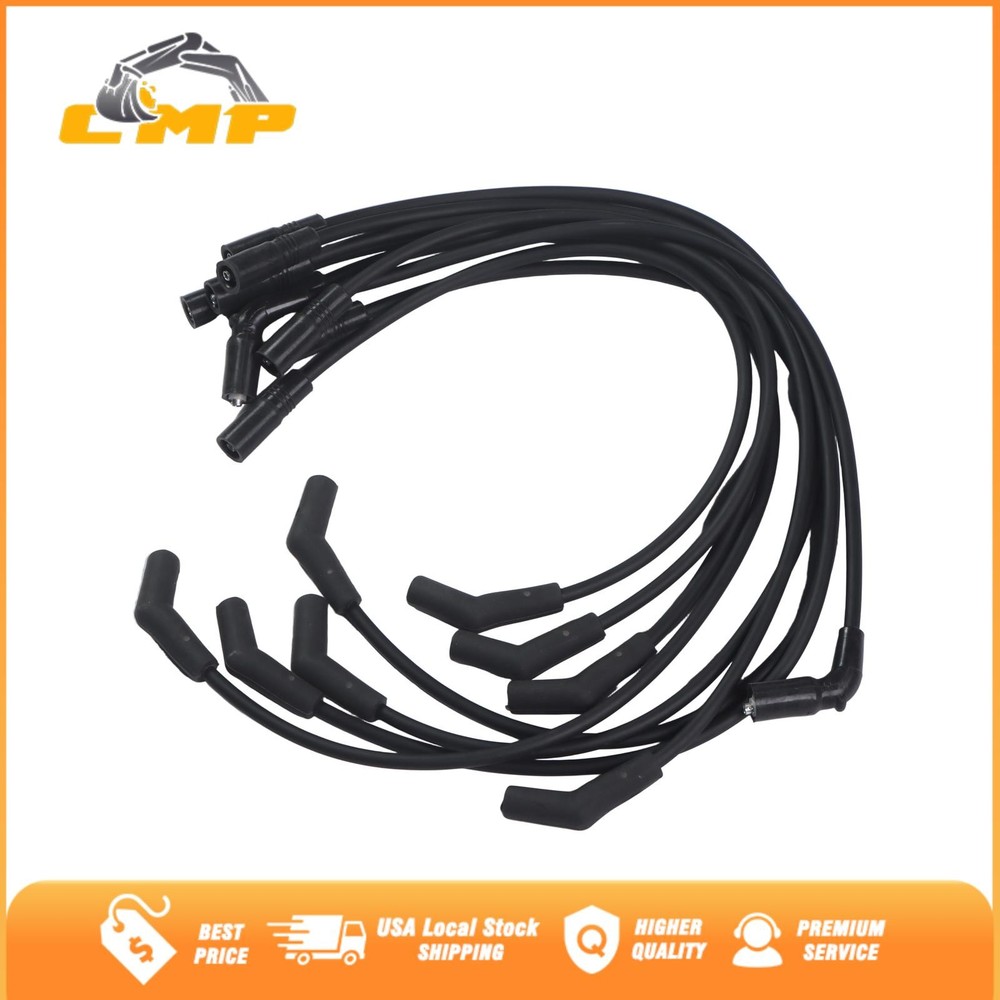 9pcs Ignition Spark Plug Wire Set 3888328 3859000 8mm Ignition Wire Cable Kit