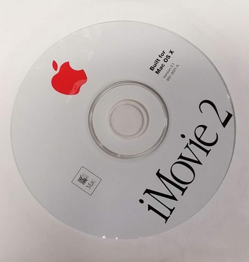 Apple iMovie2 For Mac OS X Version 2.1 CD