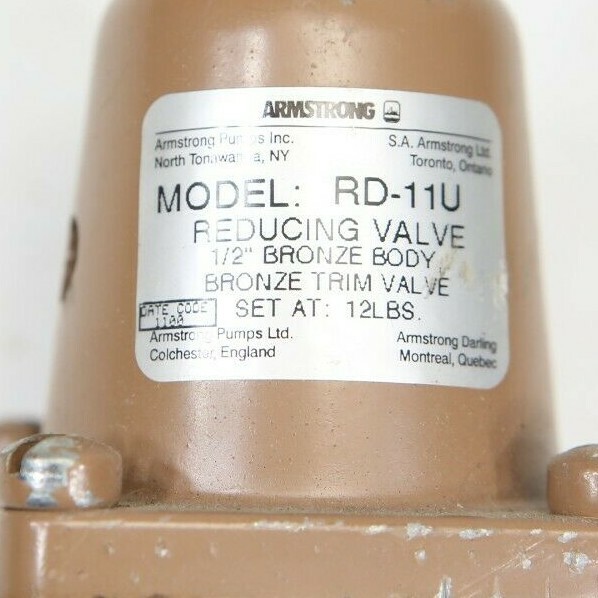 Armstrong Pumps RD-11U 1/2" Reducing Valve Bronze Body
