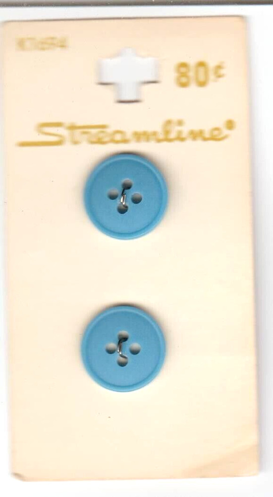 Streamline Buttons #K1694 Blue Size 16.5mm (5/8")