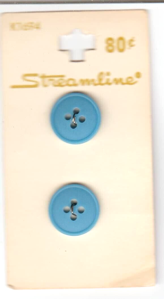 Streamline Buttons #K1694 Blue Size 16.5mm (5/8")