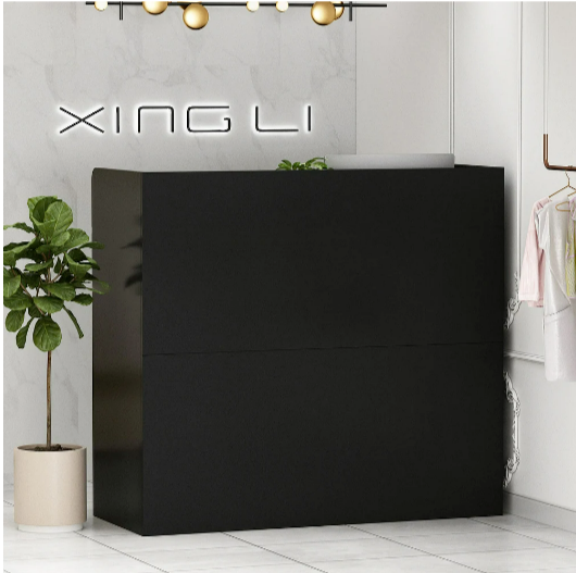 Desk Office Shelf Reception Counter Drawer Front Lockable Checkout Table Study