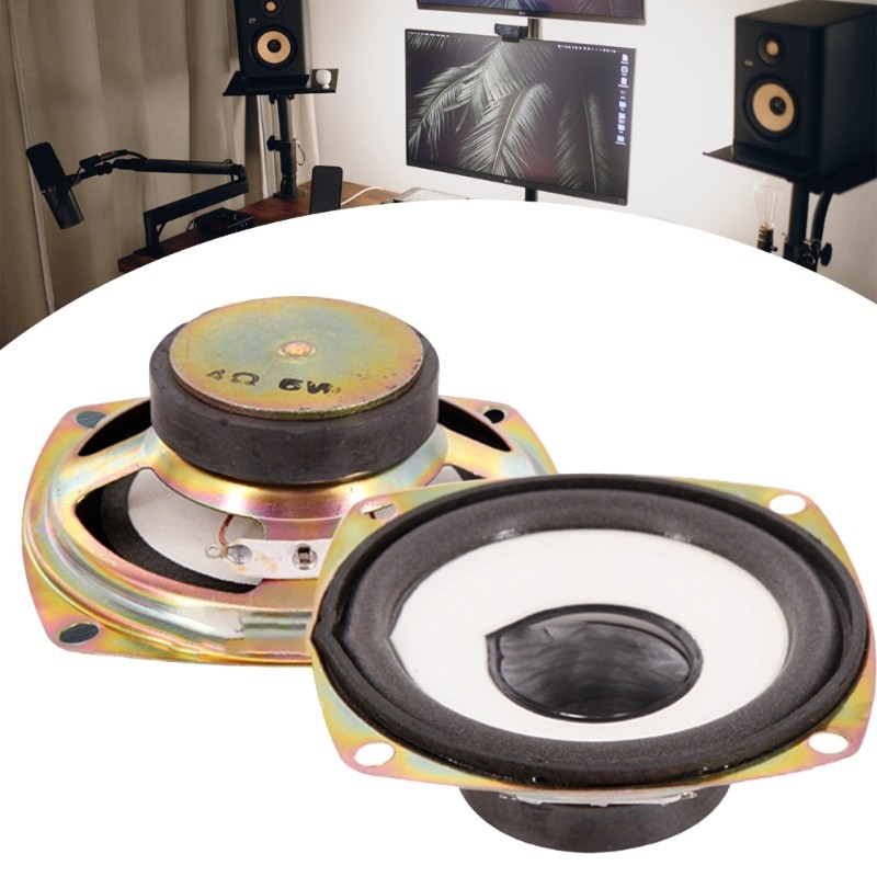 3Inch White Cone Speakers Set Full Frequency Woofer Loudspeaker