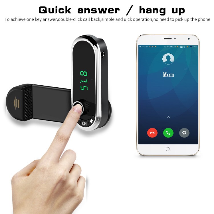 FM Transmitter Phone Holder Wireless Bluetooth Handsfree Car MP3 Audio Player