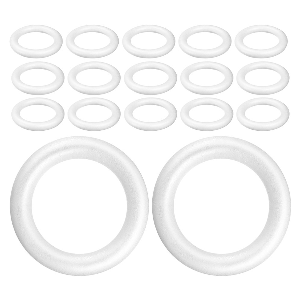 36 Pcs Polystyrene Foam Ring Wreath Forms Crafts DIY Foams Circle