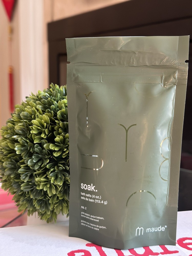 Maude soak bathsalts no. 2, 4oz, NIB.