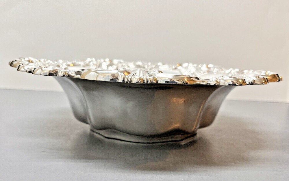 Solid Sterling Silver Whiting MFG Co Chased Bowl 468Gr. No Mono. Outstanding!