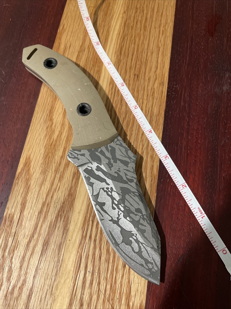 Unknown Maker Beefy Fixed Blade Knife Unmarked MINT