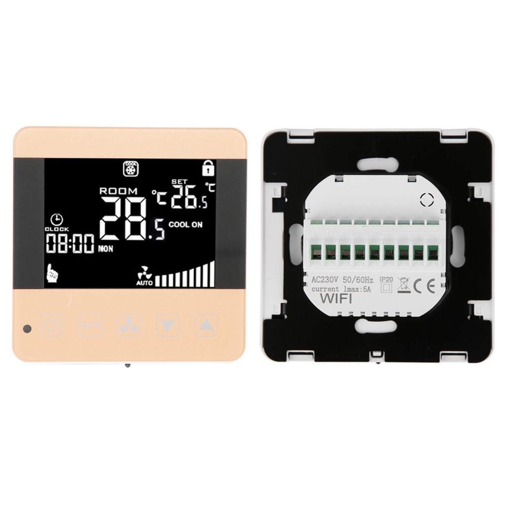 Digital Fan Coil Thermostat for Central AC - Smart Programmable General Type