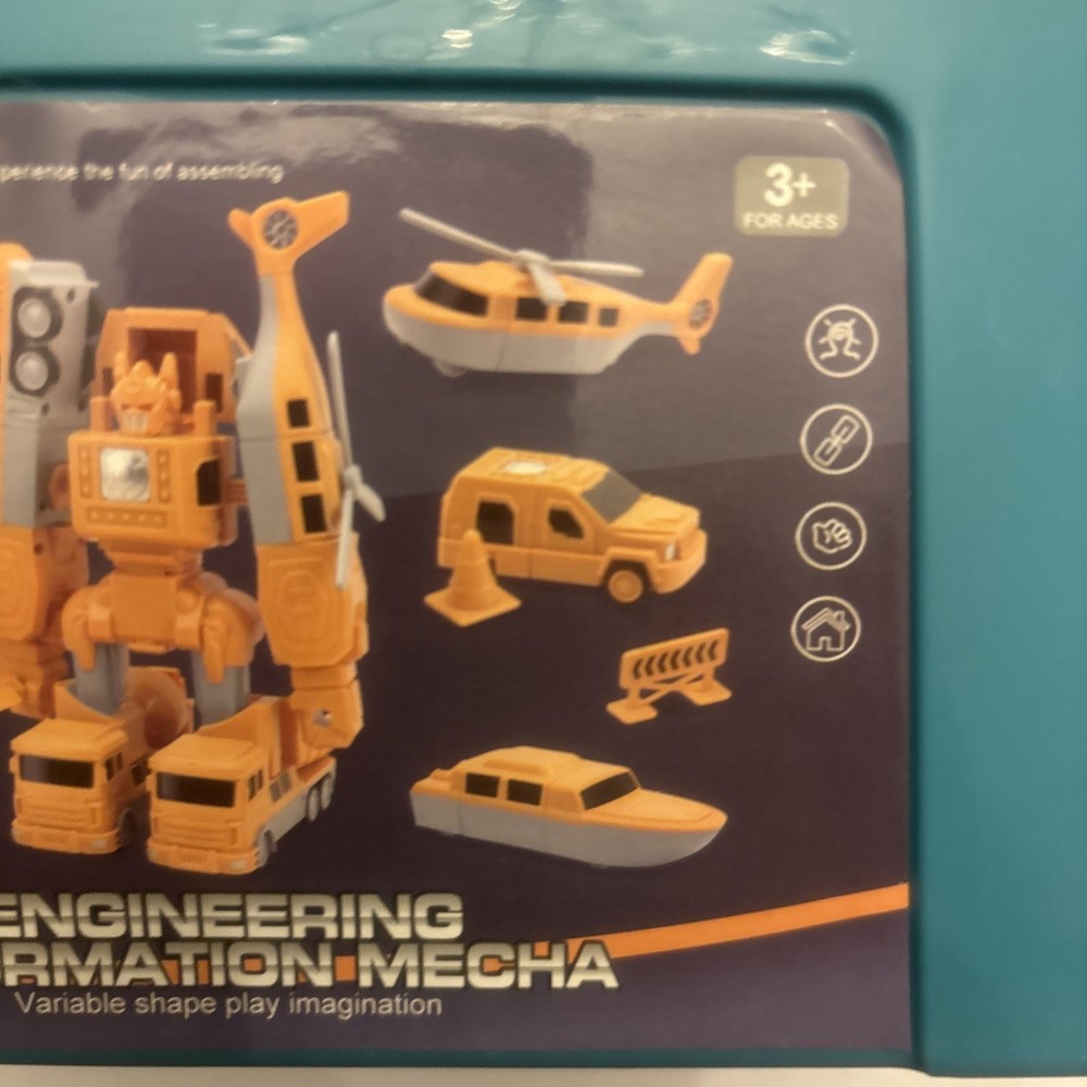 Magnetic Transform Engineering Playset - 6-in-1 Vehicles & Mecha, NEW with Case!