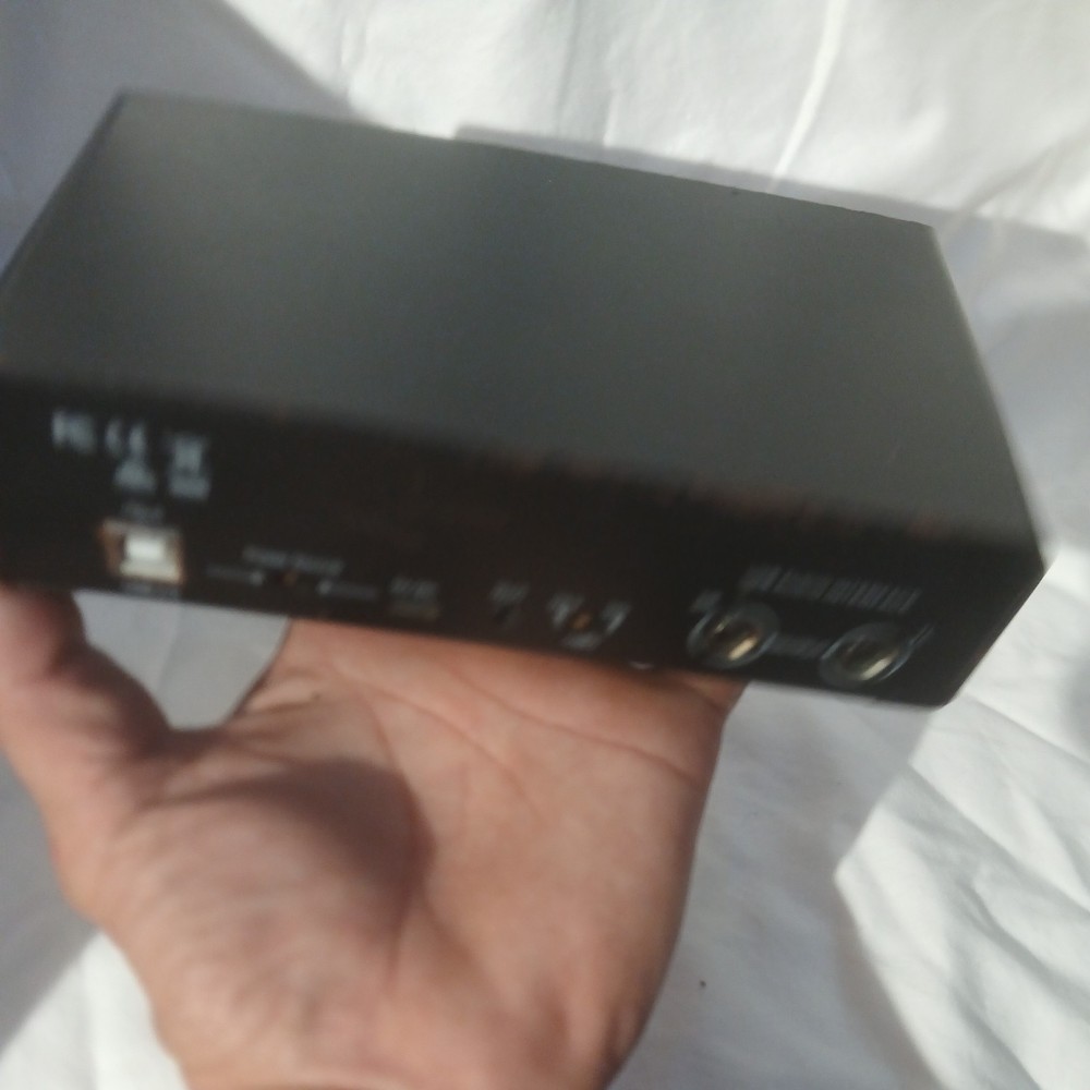 Audio Interface RHM 2 In 2 Out USB Audio Interface with 48V Phantom Power Tested