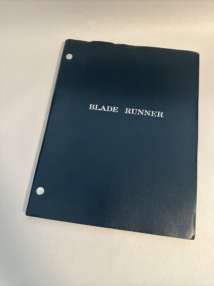 RARE Original BLADE RUNNER Movie Script Screenplay 1982 Harrison Ford Ridley