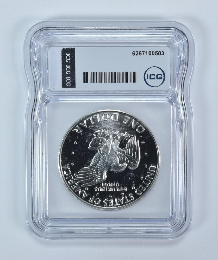 1971-S Eisenhower $1 Peg Leg PR69 ICG