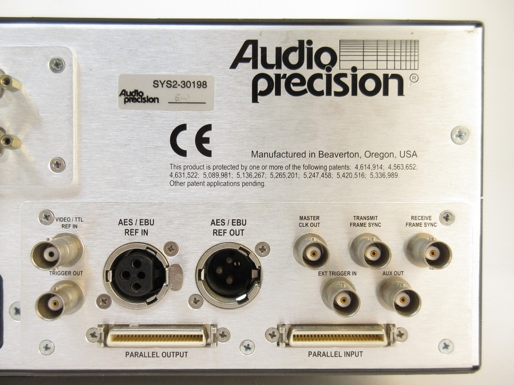Audio Precision SYS2722 Audio Analyzer w/ Opt APIB, BUR, AWT Filter, USB Adapter