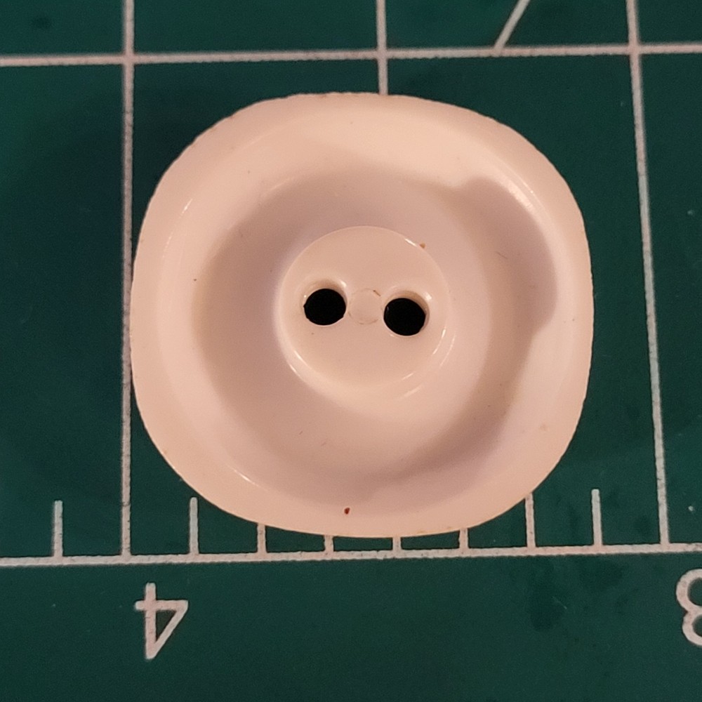 Colt # 7 button white square fancy edges 7/8" confirmed pattern excellent