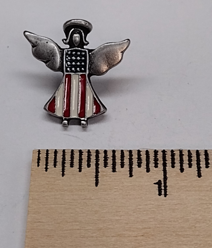 Patriotic Angel Small Tack Pin
