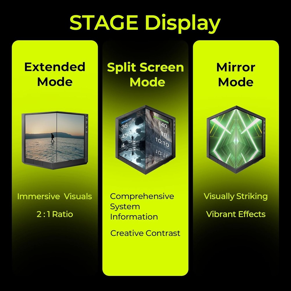 TRYX Stage ARGB 360mm AIO Screen3D Display Modes Asetek 7th GenV2